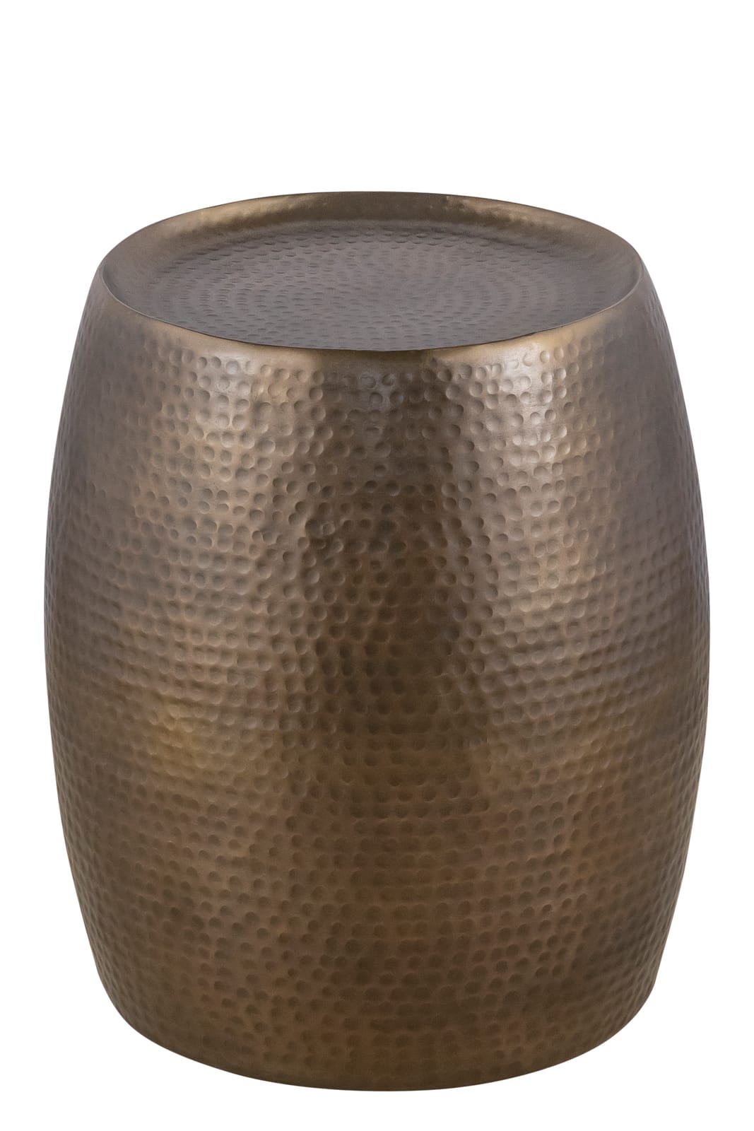 Modern Gold Round End Table - 21" Height Desk Side Table