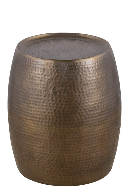 Modern Gold Round End Table - 21" Height Desk Side Table