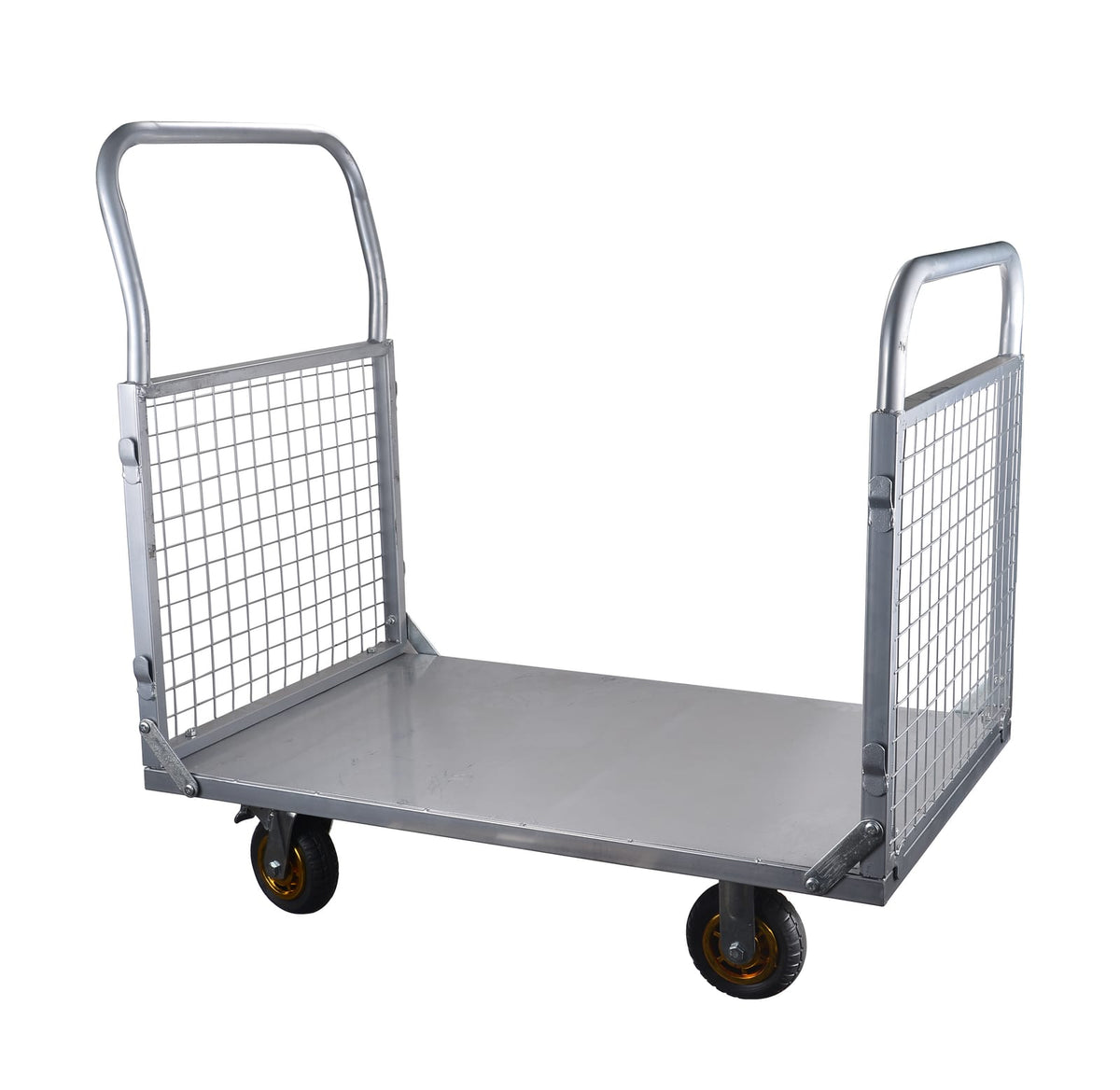 6-in-1 Platform Truck with Cage - Heavy Duty Dolly, 1800 lbs Capacity