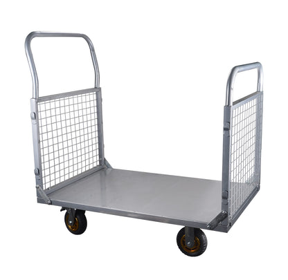 6-in-1 Platform Truck with Cage - Heavy Duty Dolly, 1800 lbs Capacity