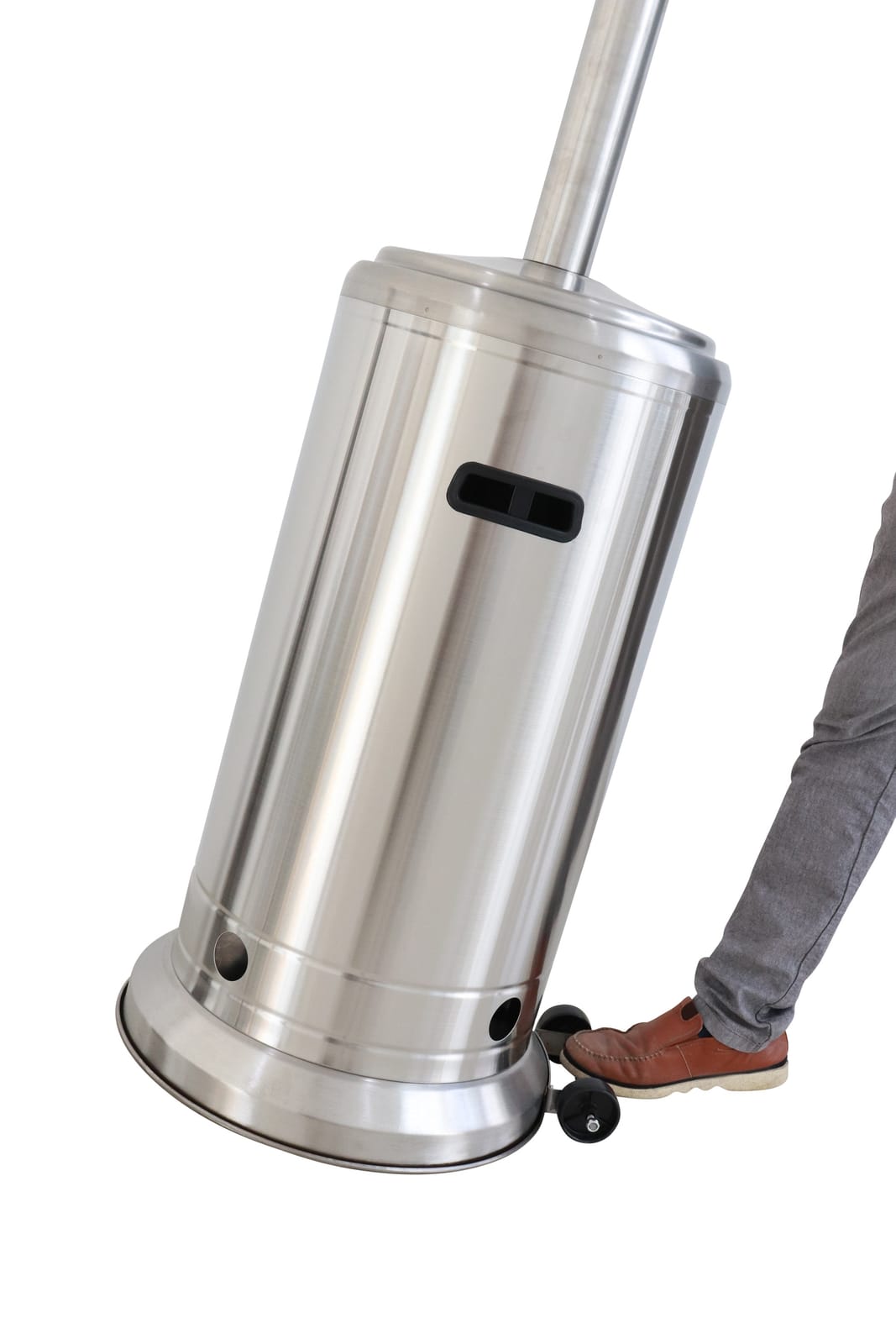 46000 BTU Stainless Steel Patio Heater - Steel Gray