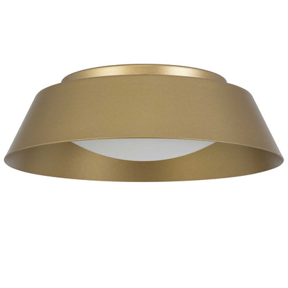 11 Inch Antique Brass LED Flush Mount - Bedroom Lighting
