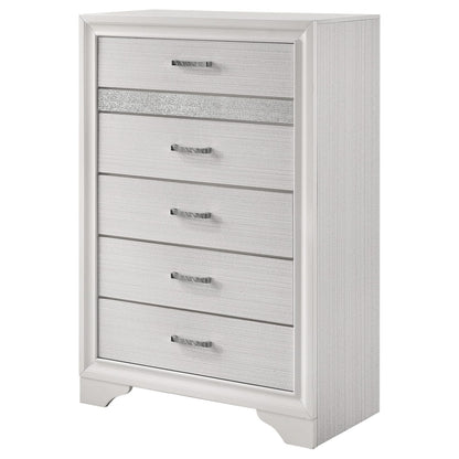 White Wood 6-Drawer Chest - Bedroom Storage