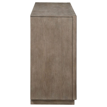 Taupe Oak 8-Drawer Dresser - Bedroom Furniture