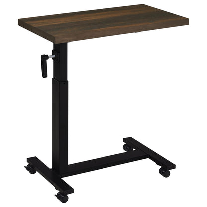 Dark Brown Height Adjustable Bedside Table for Living Room