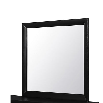 Lucille Black Mirror - Large Scale Vanity Mirror