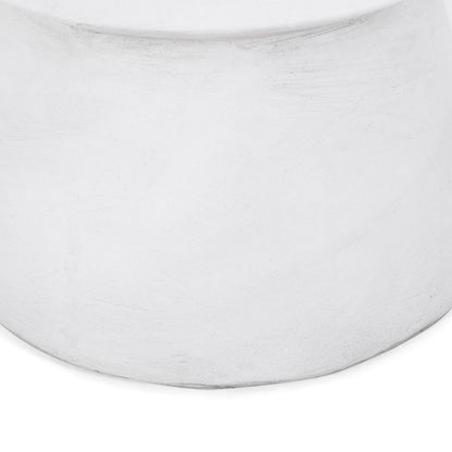 Lightweight Concrete Outdoor Side Table - Antique White