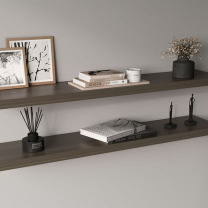 Ecco 47" Wide Floating Shelves Set Of 2, Olive