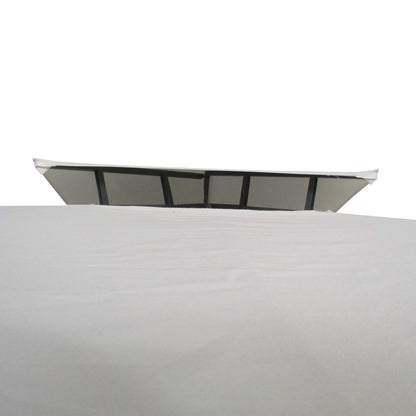 Cream White Steel Outdoor Gazebo for Garden Patio Shade