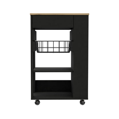 Kitchen Cart Sonex - Light Oak Kitchen Island with Storage