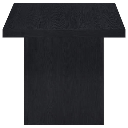 Exeter Black Square End Table - Modern Coffee Table for Living Room