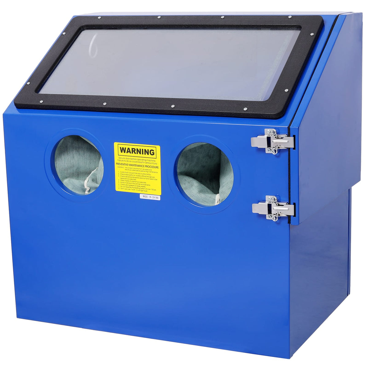 Heavy Duty Steel Sandblasting Cabinet with LED Light for Surface Treatment