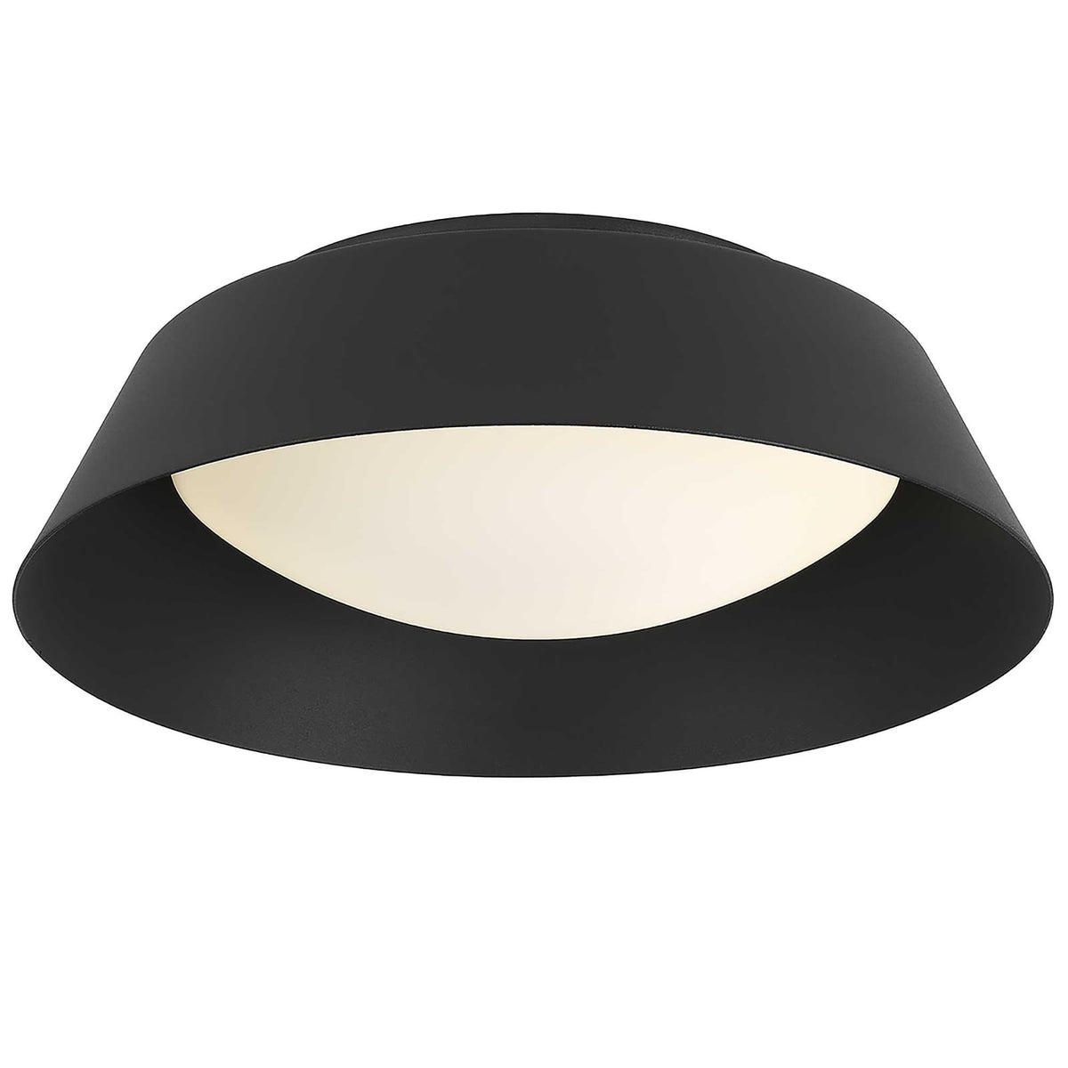 Black LED Flush Mount Ceiling Light Fixture