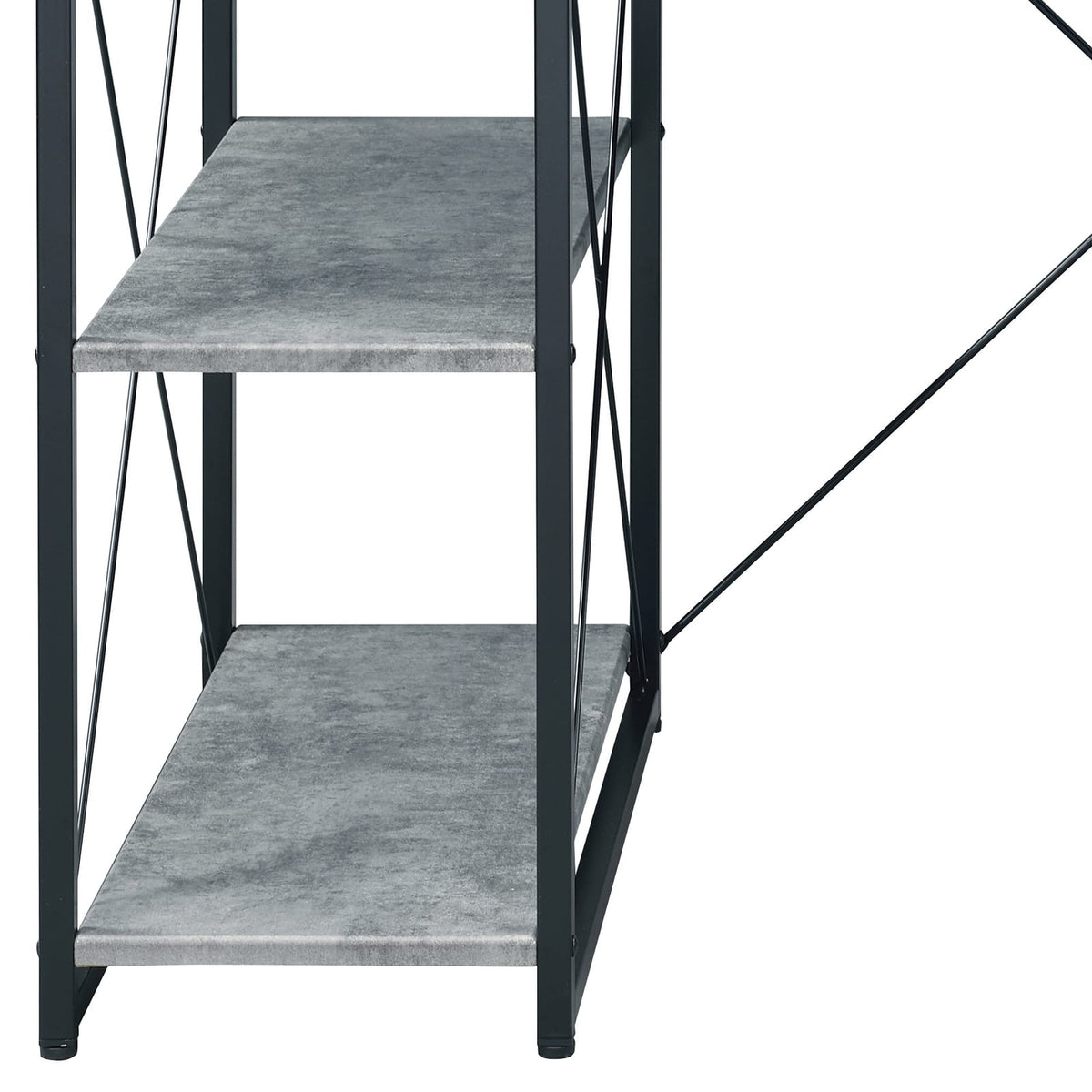 Amiel Gray Writing Desk - Storage Workstation