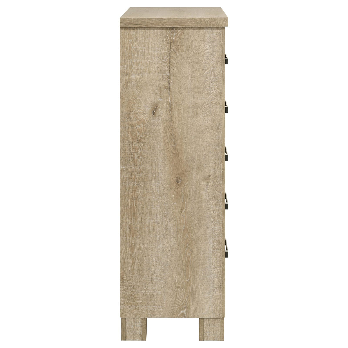 Sansome Weathered Oak 5-Drawer Chest - Bedroom Storage