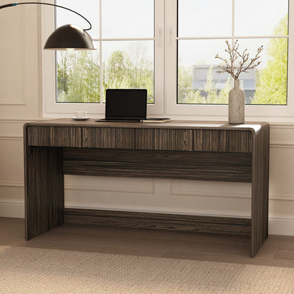 Dark Walnut Office Desk - 60" Computer Workstation