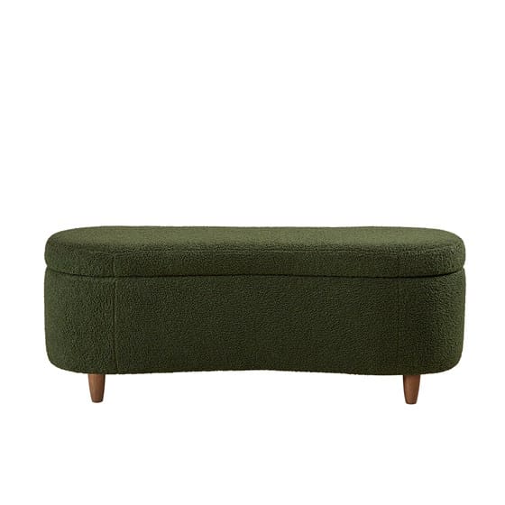 Green Wood Flip Top Storage Bench - 16.5" W x 48" D x 18" H