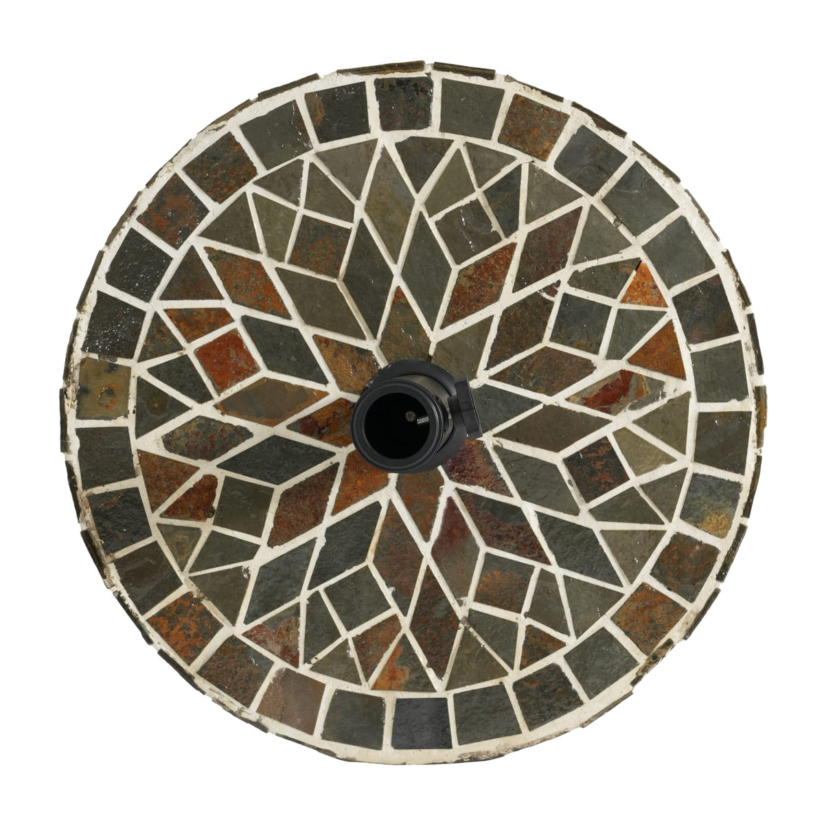 Outdoor Ceramic Tile Umbrella Base - Mixed Color