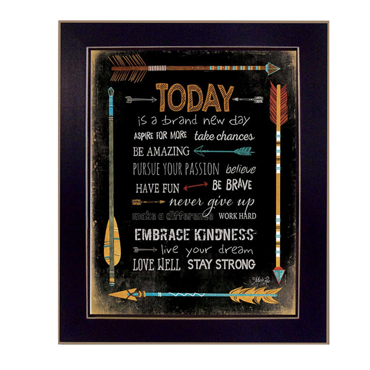 Black Frame Wall Art - Marla Rae Quote Poster
