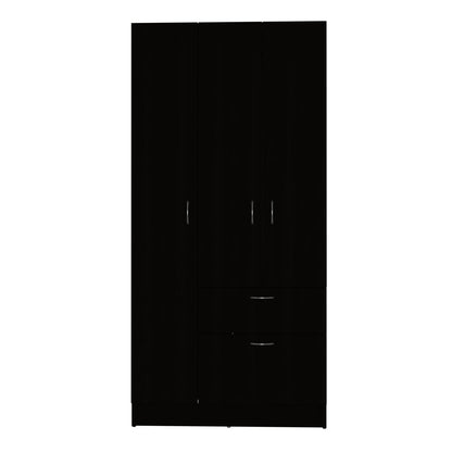 Armoire Cobra - White & Black Bedroom Armoire
