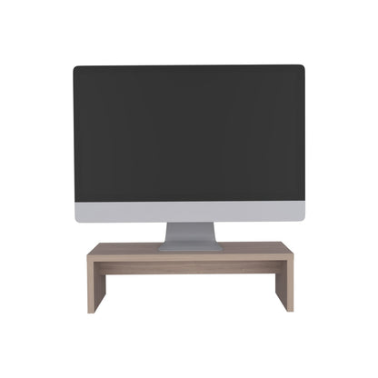 White Oak Engineered Wood Desk with Shelf for Compact Workspace for Home Office