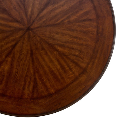Round Brown Dining Table - Seats 4 for Kitchen Dining Rooms
