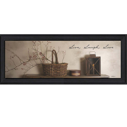 Live Laugh Love Framed Wall Art - Modern Farmhouse Decor