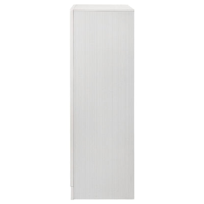 White Wood 6-Drawer Chest - Bedroom Storage