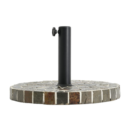 Outdoor Ceramic Tile Umbrella Base - Mixed Color