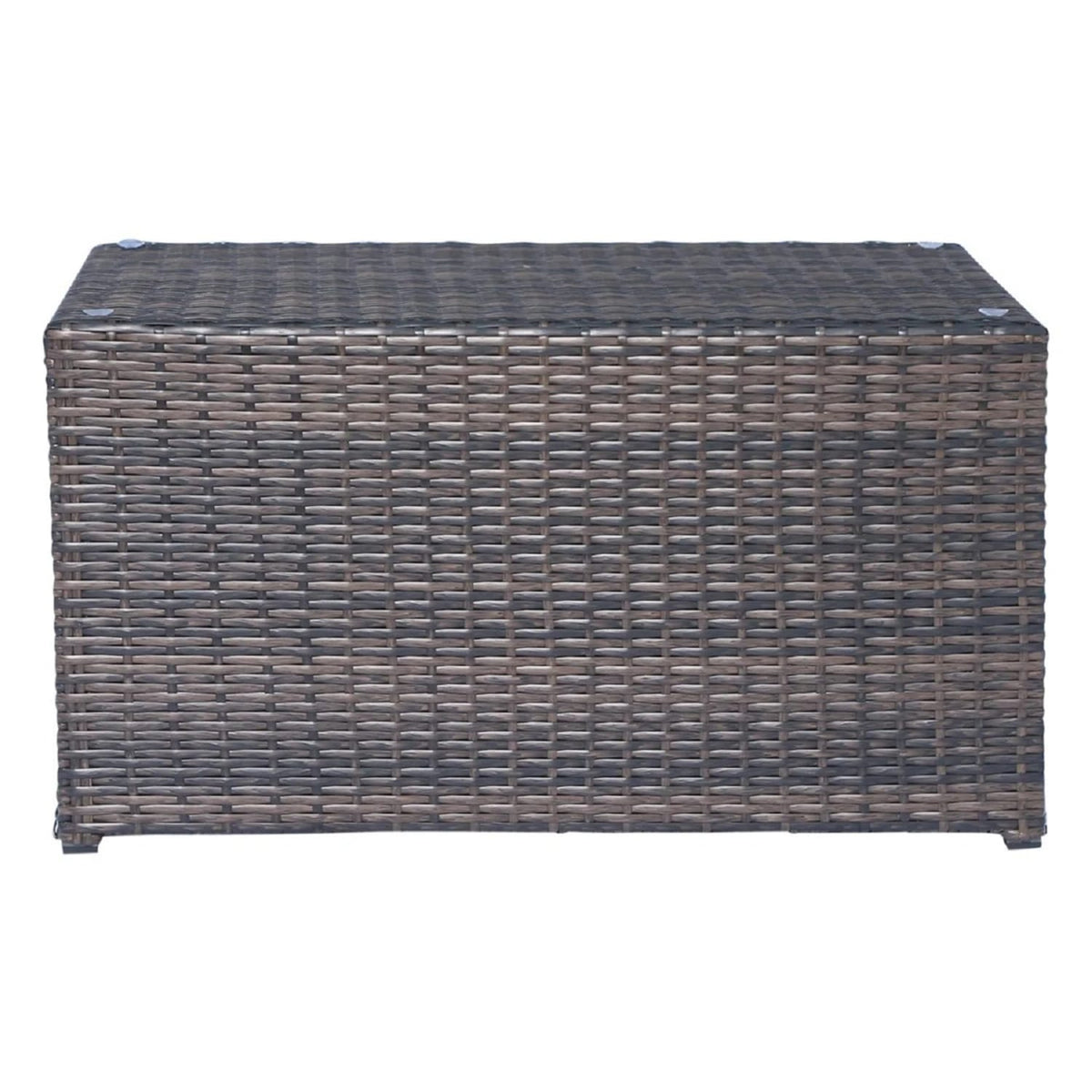 Espresso Wicker Patio Set for Poolside Lounging with Cushions