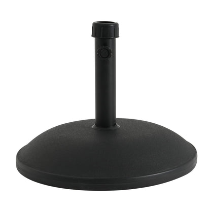 Ander Outdoor 55-Pound Round Black Umbrella Base - Heavy Duty Concrete Resin