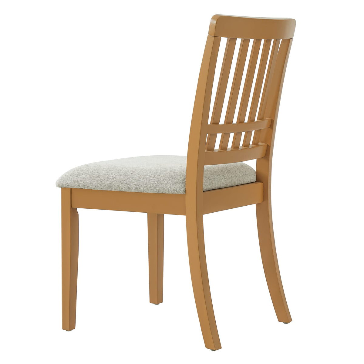 Light Brown Dining Chairs - Set of 2, Mid-Century Modern Style for Dining Room