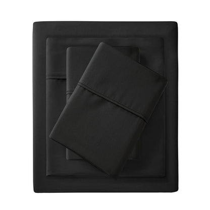 Cal King Cotton Blend Sheet Set - Black