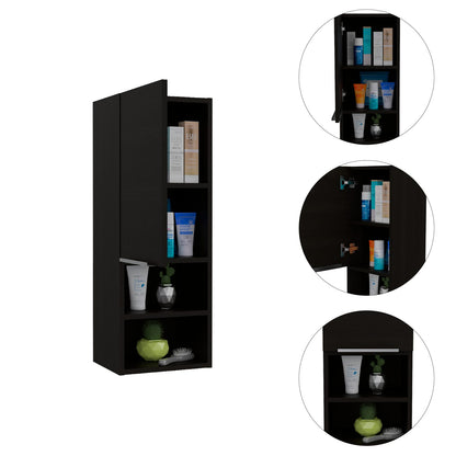 Wenge 2 Shelf Bathroom Cabinet - Storage Solutions