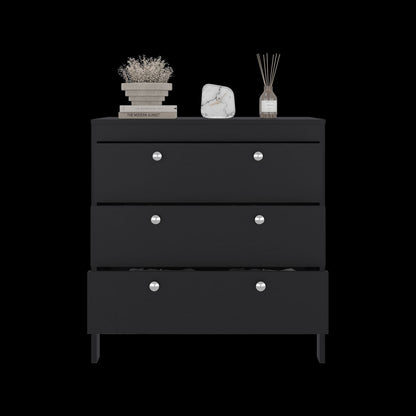 Wenge 3-Drawer Chest - Bedroom Storage