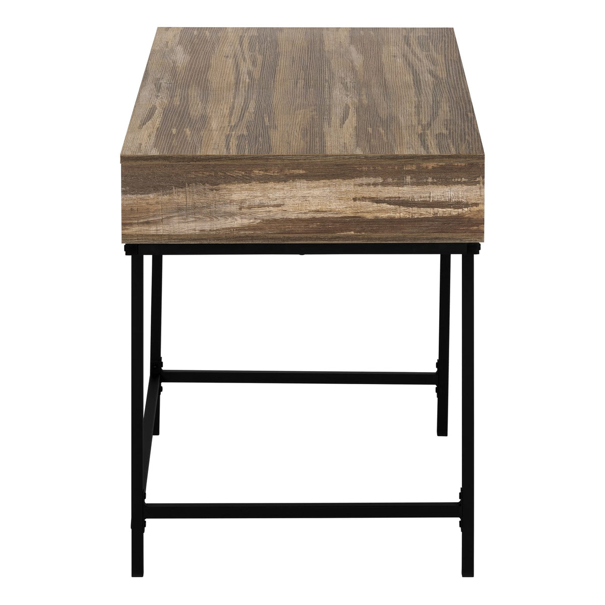 Brown Computer Desk with Storage Drawers - 48" L