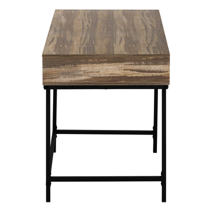 Brown Computer Desk with Storage Drawers - 48" L