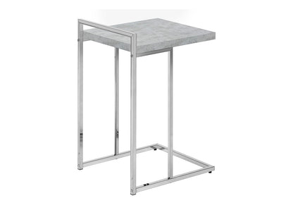 Grey C-Shaped Accent Table - Bedroom or Living Room