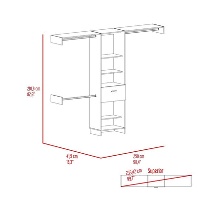 Wenge 4-Shelf Bedroom Storage Unit for Home Spaces