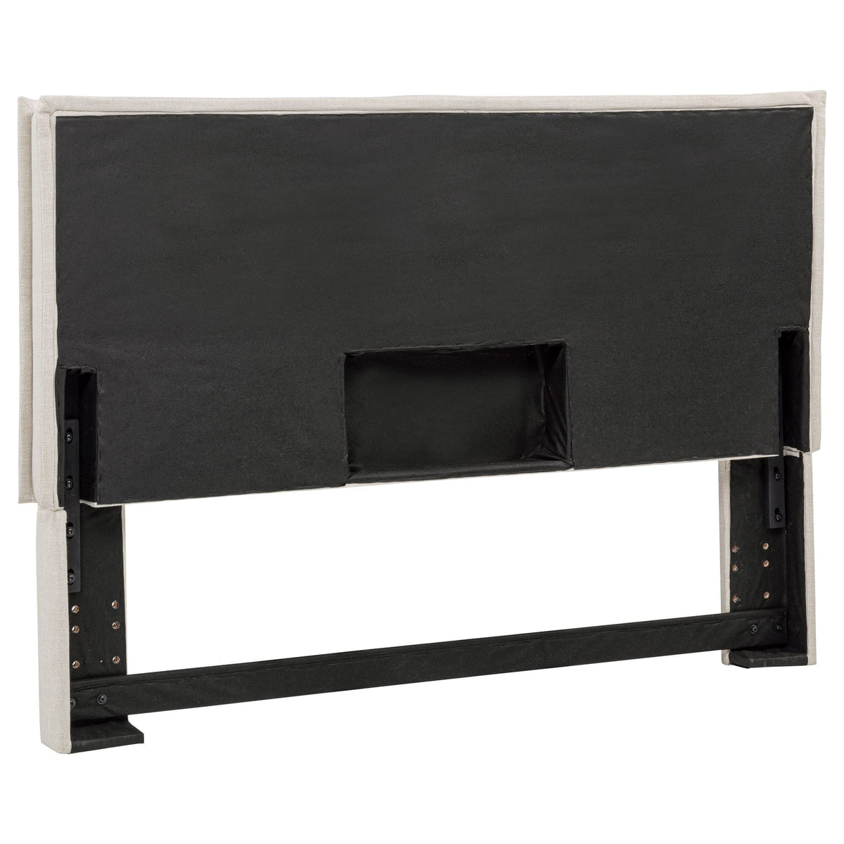 65" Sand Upholstered Headboard Modern Bedroom