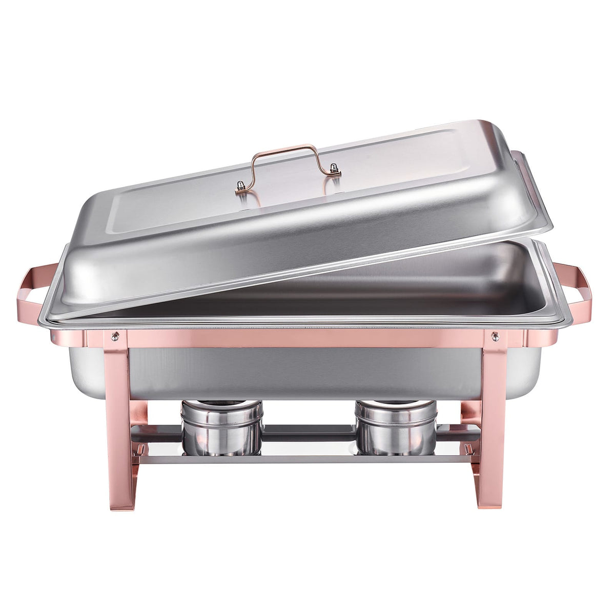 Rose Gold Stainless Steel Chafing Dish Set 8 Qt