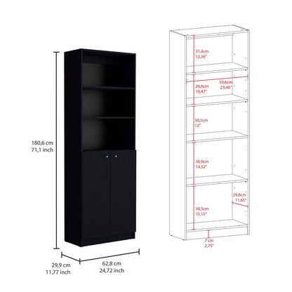 Wenge 3-Piece Living Room Set with 3 Bookcases - Storage & Display