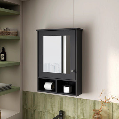 Wenge Bathroom Medicine Cabinet with Mirror