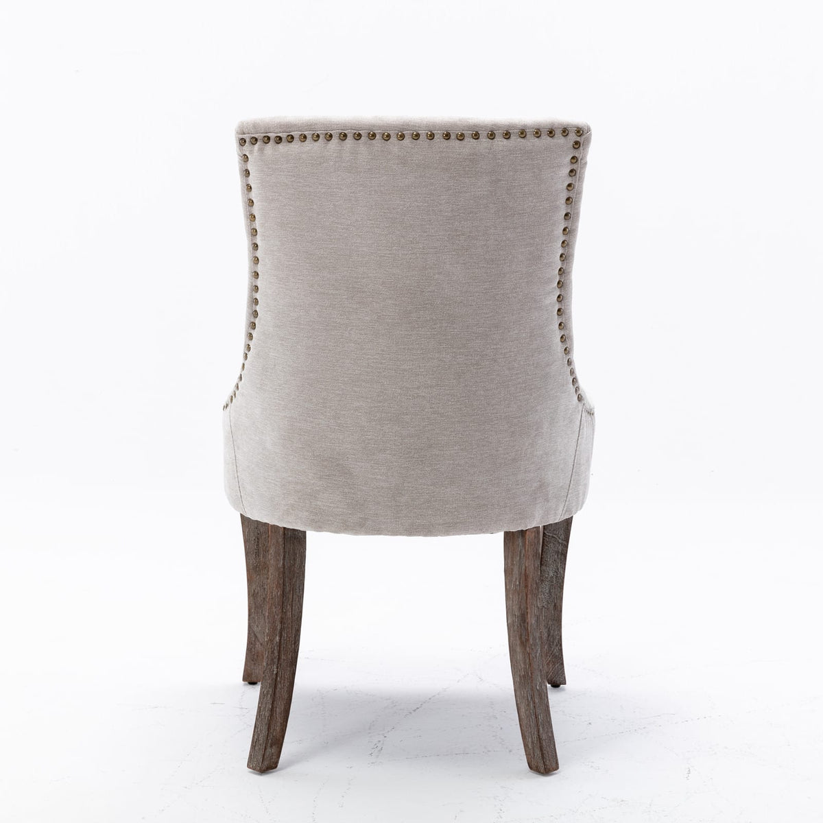 A&A Furniture Ultra Side Dining Chair - Beige Set of 2