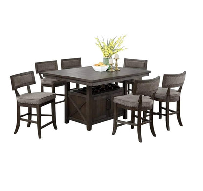 Espresso Rectangular Dining Table with Chairs for Dining Room
