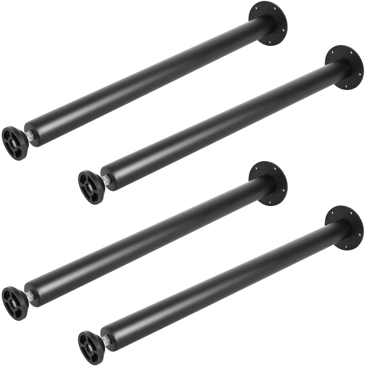 Heavy Duty 28 Inch Adjustable Desk Legs - Set of 4, Steel