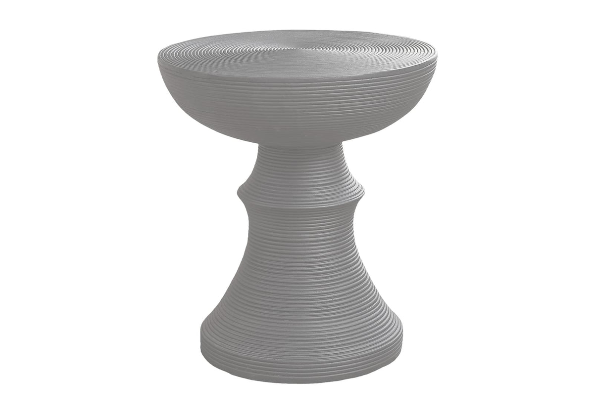Accent Table, 25"h - Grey Magnesium Oxide Outdoor Side Table