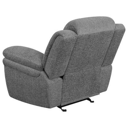 Charcoal Polyester Glider Recliner - 44" Primary Living Space