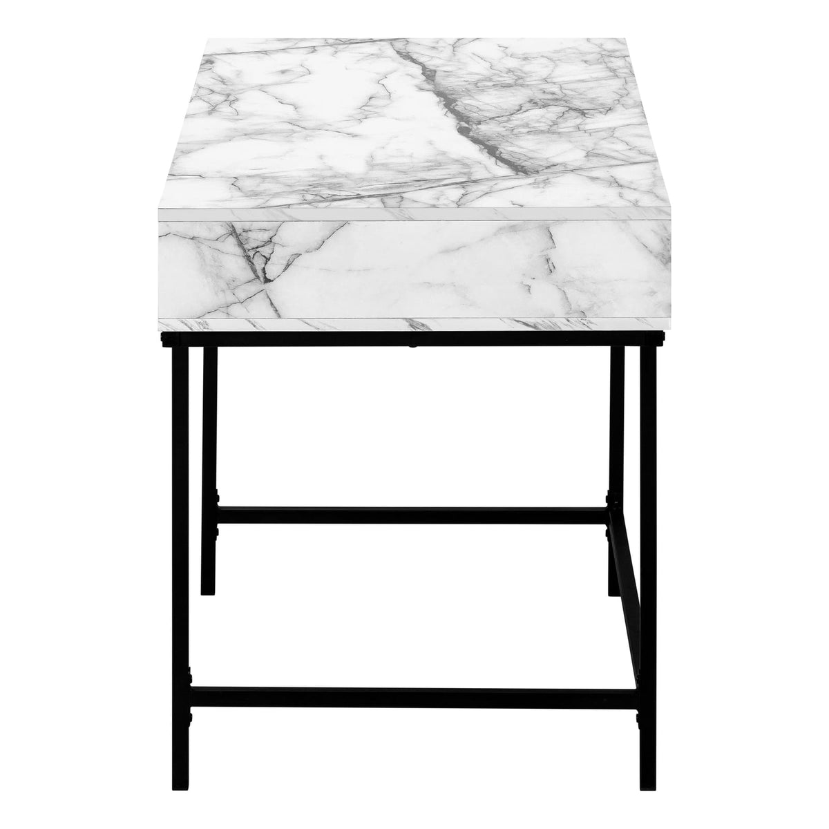 White Computer Desk with Storage Drawers - 48" L