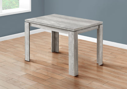 Grey Dining Table - Seats 4, 47 Inch Rectangular for Dining Room
